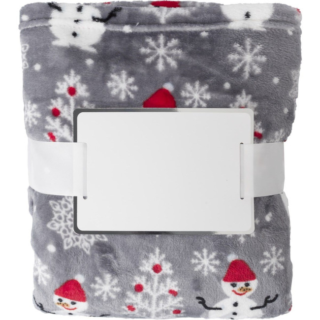 Promotional Flannel fleece snowmen blanket - Image 2