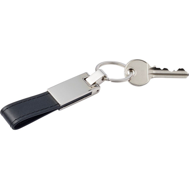 Promotional Keyring with PU loop - Image 1