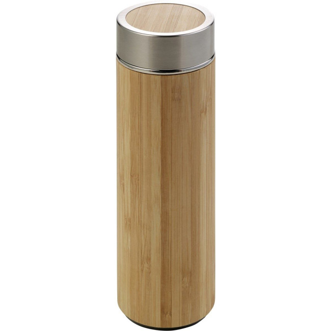 Promotional Bamboo bottle with tea infuser 420ml - Image 1