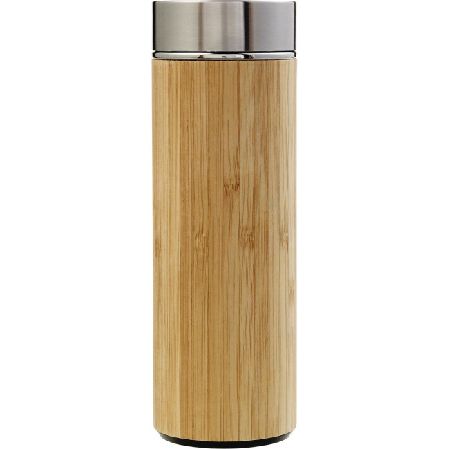 Promotional Bamboo bottle with tea infuser 420ml - Image 2