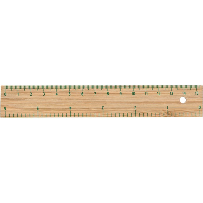 Promotional Bamboo ruler 15cm - Image 2