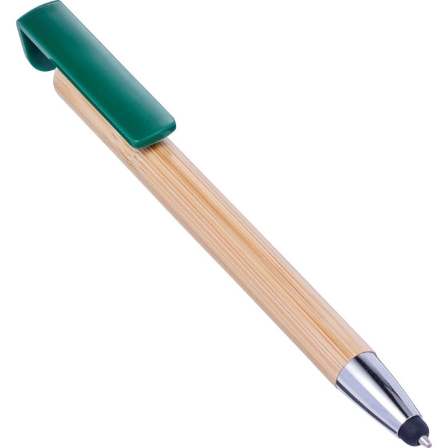 Promotional Bamboo ballpen and stylus - Image 1