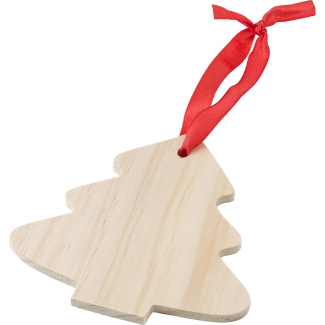 Promotional Wooden Christmas Tree Decoration - Image 2