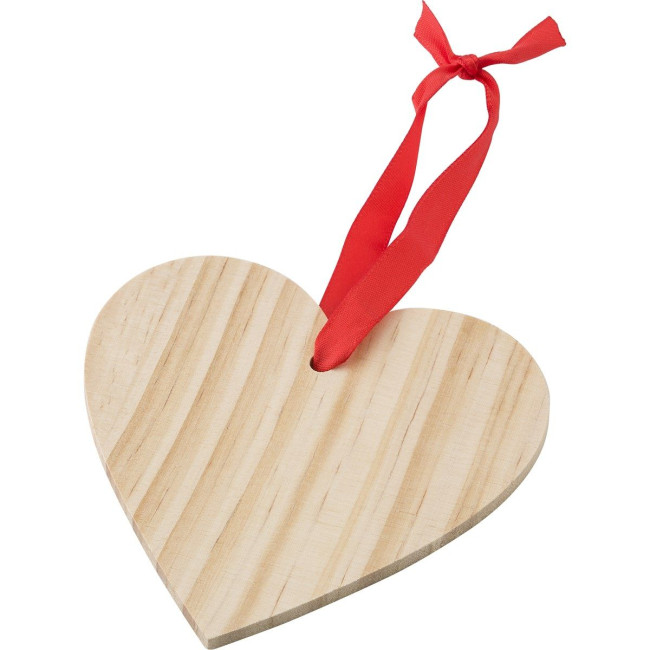 Promotional Wooden Heart Decoration - Image 2