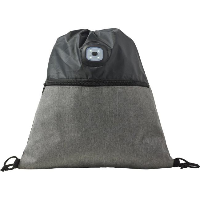 Promotional Drawstring Backpack with COB light - Image 3