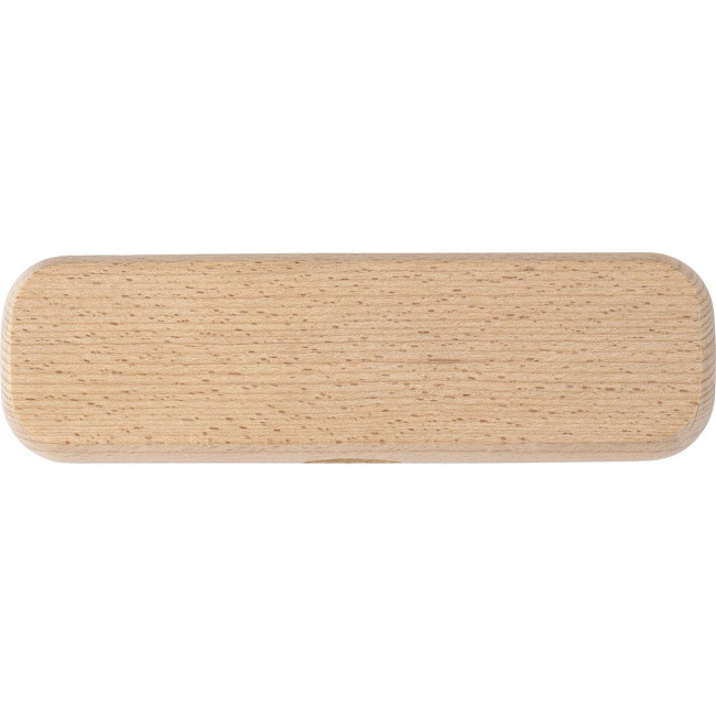 Promotional Beech wood writing set - Image 3