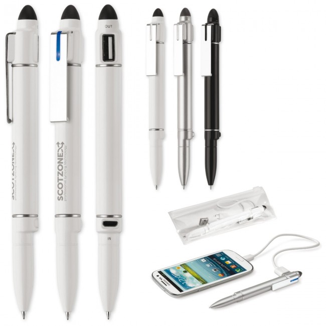 Promotional Powerbank ball pen 550mAh - Image 2