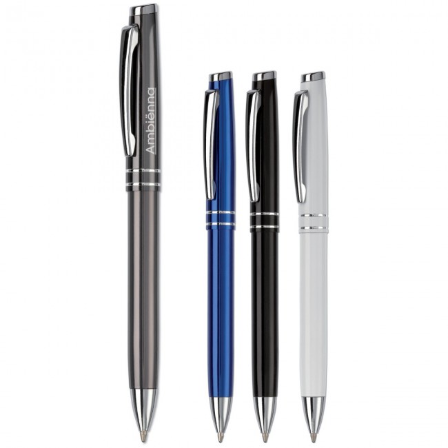 Promotional Ball pen metal 2 stripes - Image 2