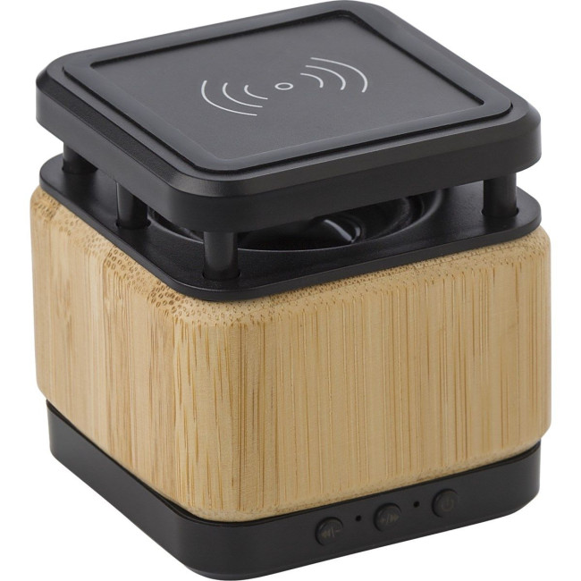 Promotional Bamboo wireless speaker - Image 1