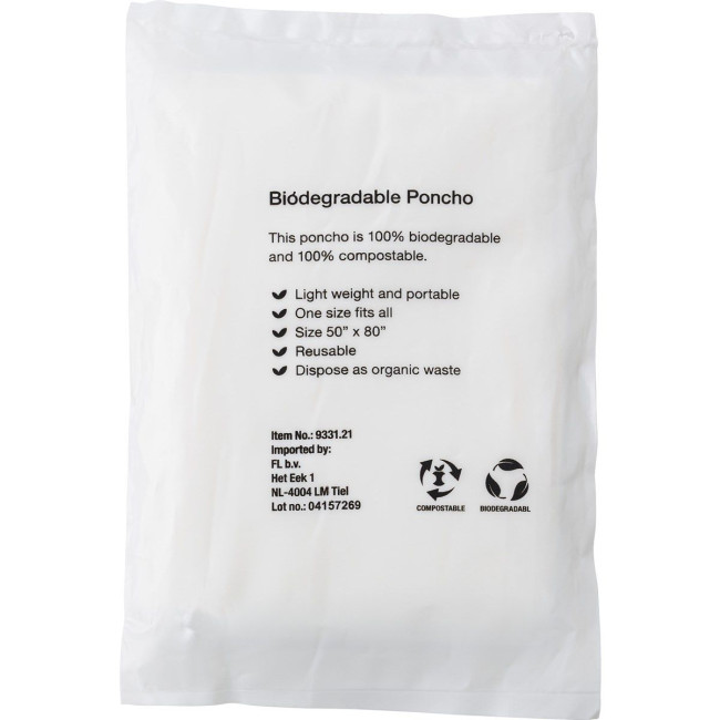 Promotional Biodegradable Poncho - Image 3