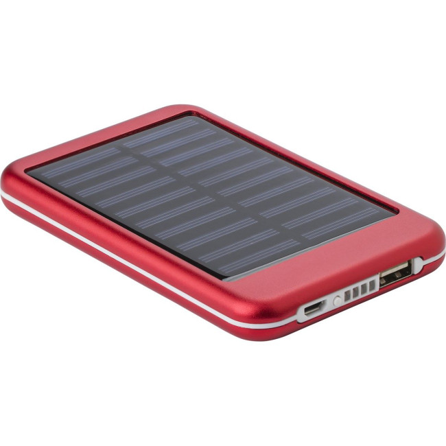 Promotional Aluminium solar power bank - Image 1