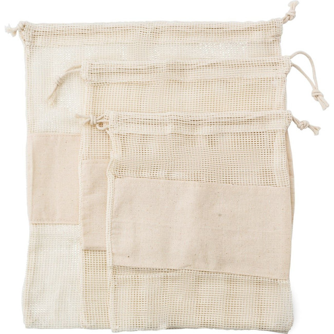 Promotional Natural cotton mesh bags - Image 7