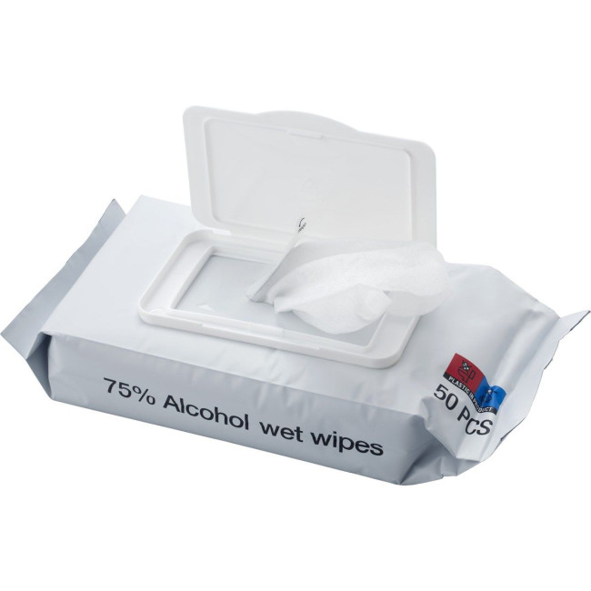 Promotional Wet tissues 75% alcohol - Image 1