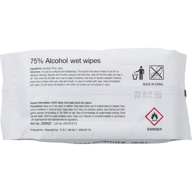 Promotional Wet tissues 75% alcohol - Image 6