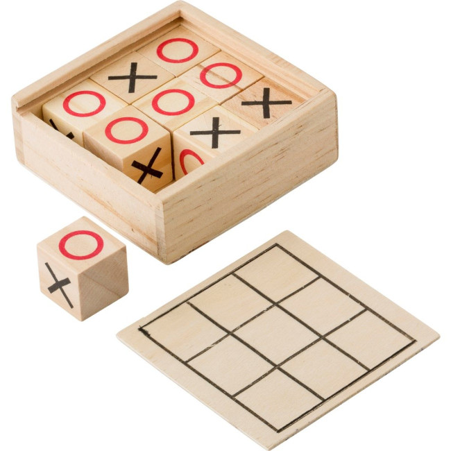 Promotional Wooden Tic Tac Toe game - Image 2