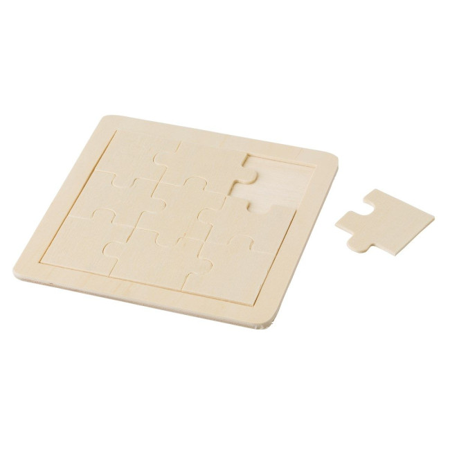 Promotional Wooden nine piece puzzle - Image 5