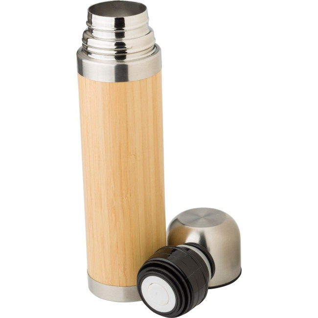 Promotional Bamboo thermos bottle 400ml - Image 2