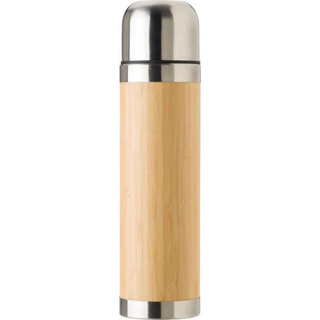 Promotional Bamboo thermos bottle 400ml - Image 4