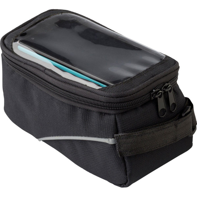 Promotional Polyester bicycle handle bar bag - Image 2