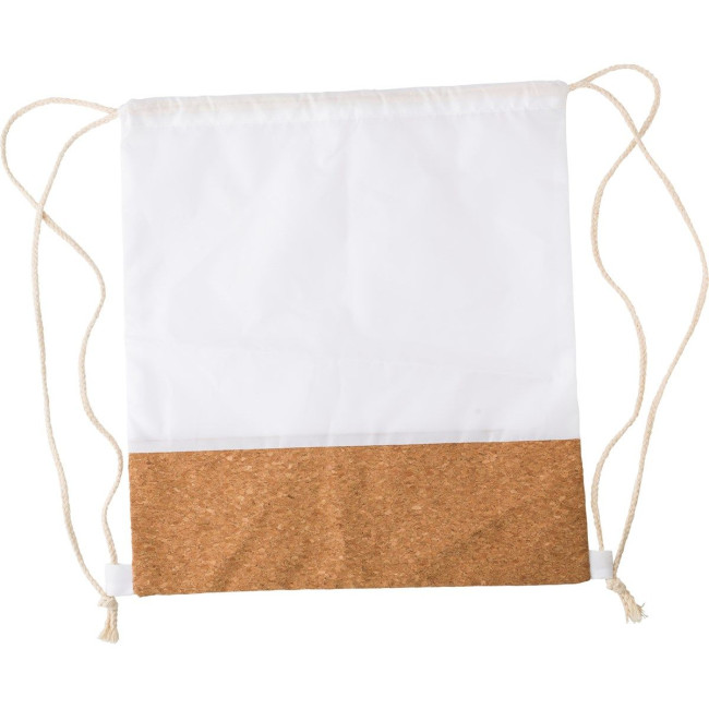 Promotional rPET and cork drawstring backpack - Image 2