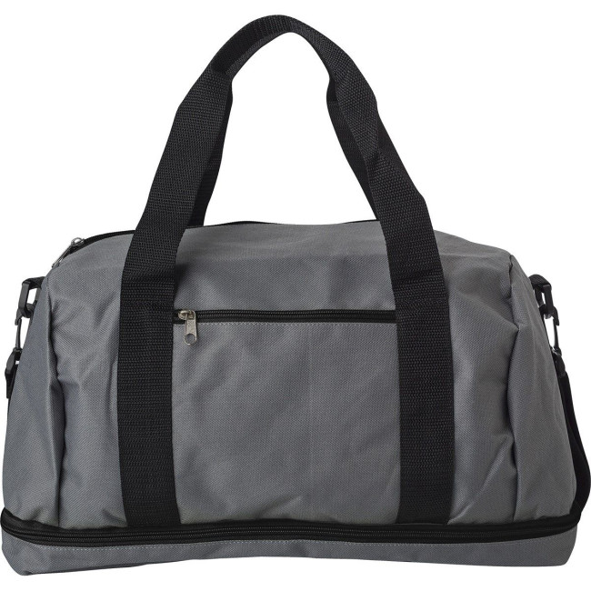 Promotional Polyester (600D) sports bag - Image 8