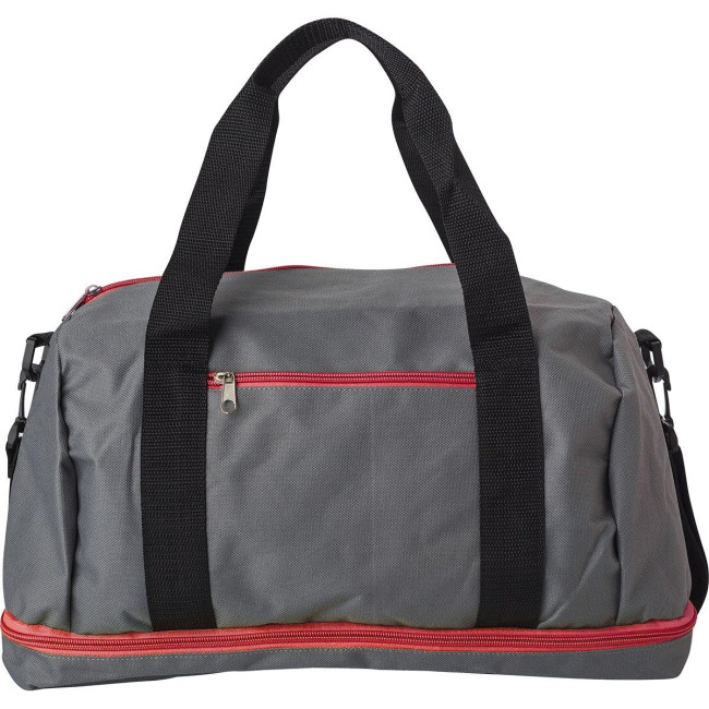 Promotional Polyester (600D) sports bag - Image 5