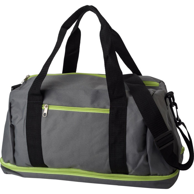 Promotional Polyester (600D) sports bag - Image 2