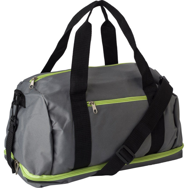 Promotional Polyester (600D) sports bag - Image 1