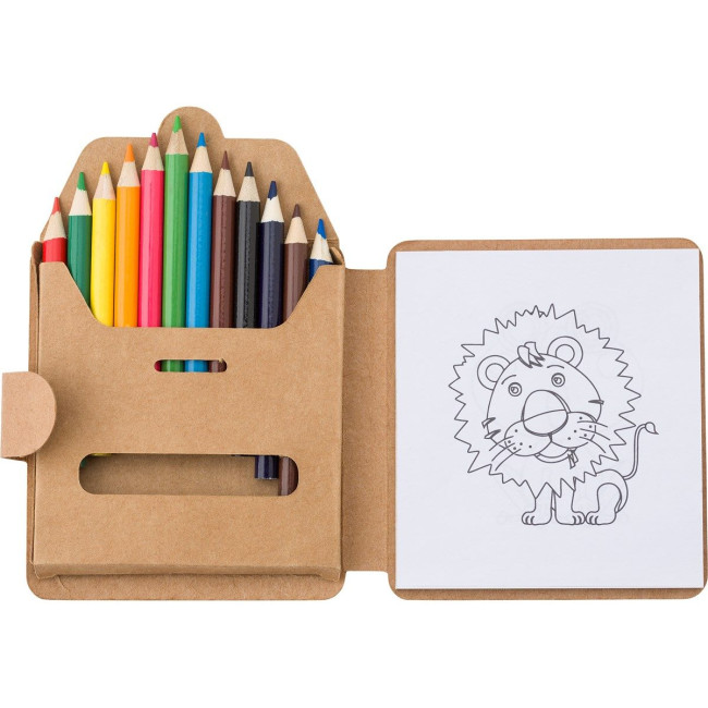 Promotional Cardboard colouring set - Image 1