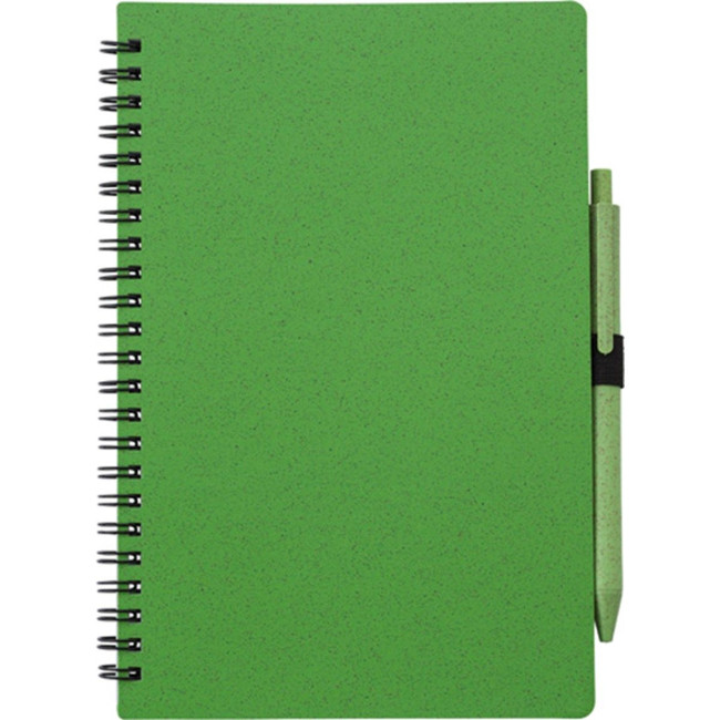 Promotional Wheat straw A5 notebook with pen - Image 6