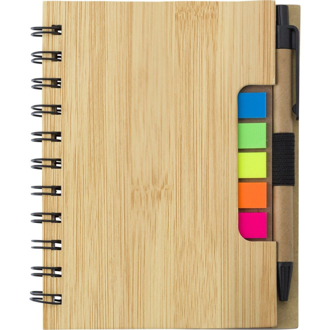 Promotional Wire bound notebook with ballpen - Image 1