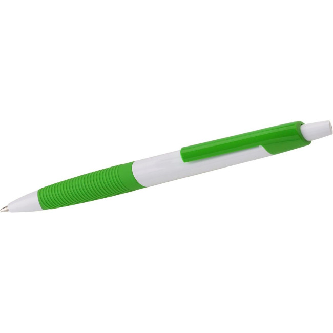 Promotional Plastic ballpen with rubber grip - Image 8