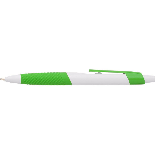 Promotional Plastic ballpen with rubber grip - Image 7