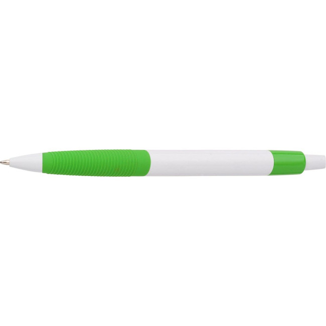 Promotional Plastic ballpen with rubber grip - Image 6