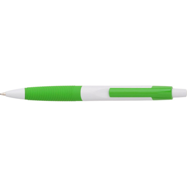 Promotional Plastic ballpen with rubber grip - Image 5