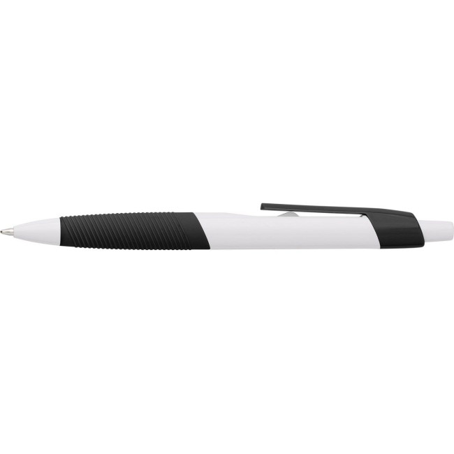 Promotional Plastic ballpen with rubber grip - Image 4