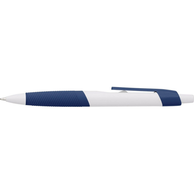 Promotional Plastic ballpen with rubber grip - Image 3