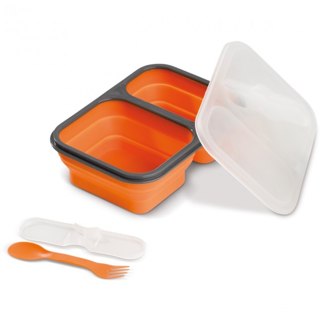 Promotional Foldable silicone lunchbox 1000ml - Image 1