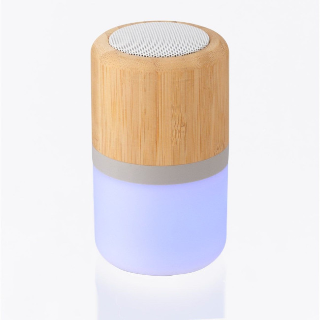 Promotional Plastic and bamboo wireless speaker - Image 2