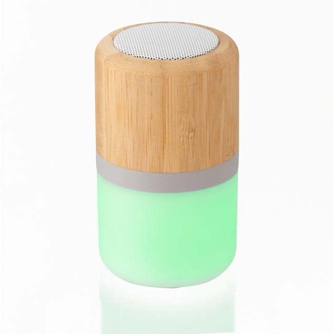 Promotional Plastic and bamboo wireless speaker - Image 3