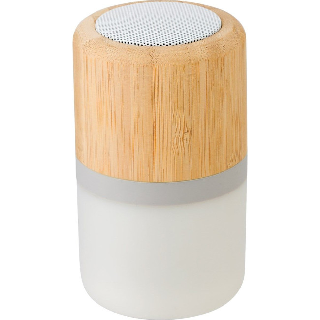 Promotional Plastic and bamboo wireless speaker - Image 4