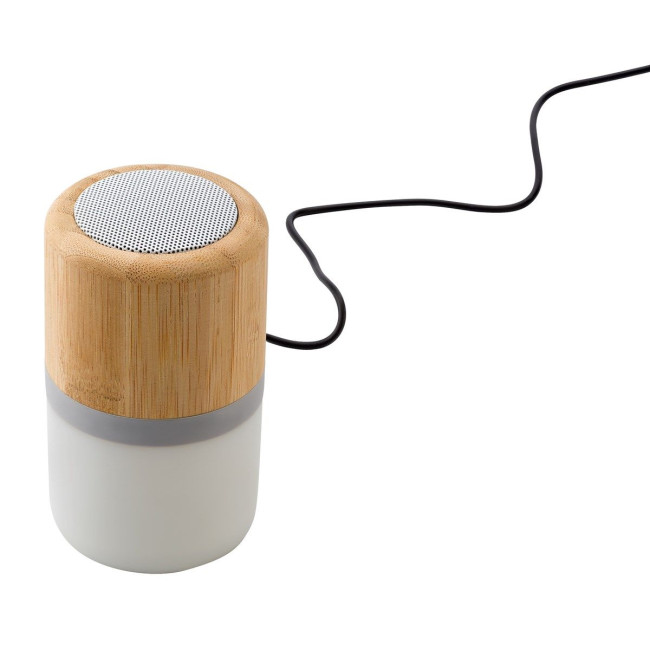 Promotional Plastic and bamboo wireless speaker - Image 7