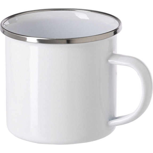 Promotional Enamel drinking mug 350ml - Image 1