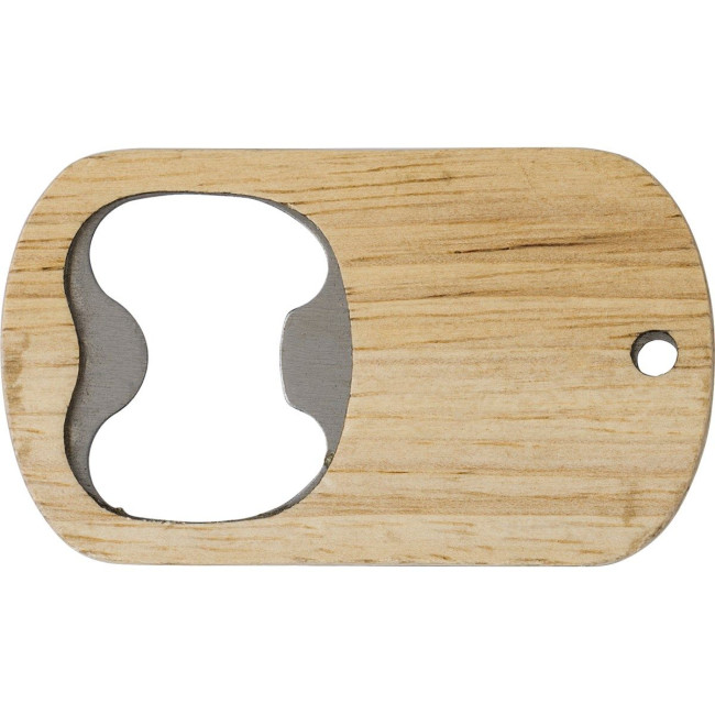 Promotional Beechwood bottle opener - Image 1