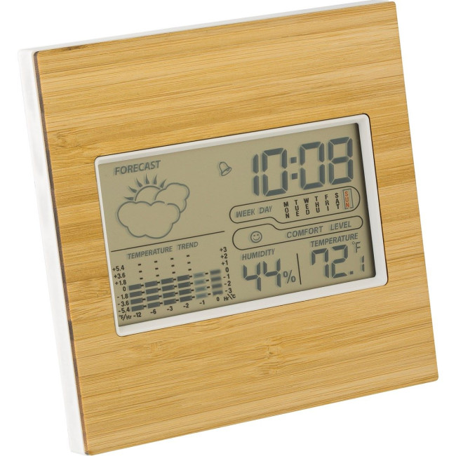 Promotional Bamboo weather station - Image 1