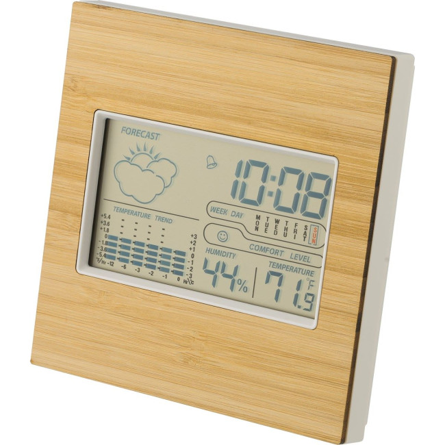 Promotional Bamboo weather station - Image 2