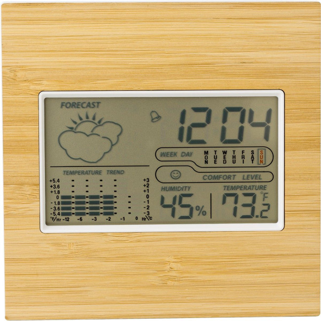 Promotional Bamboo weather station - Image 3