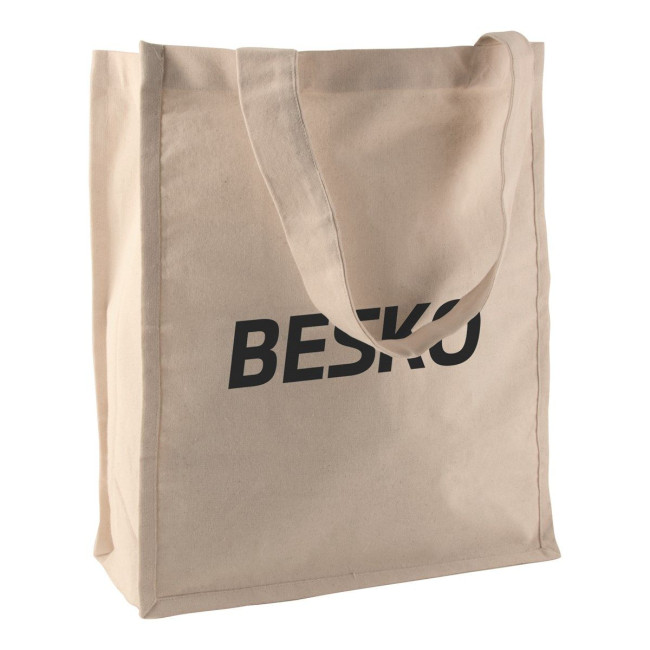 Promotional Cotton shopper natural colour - Image 2