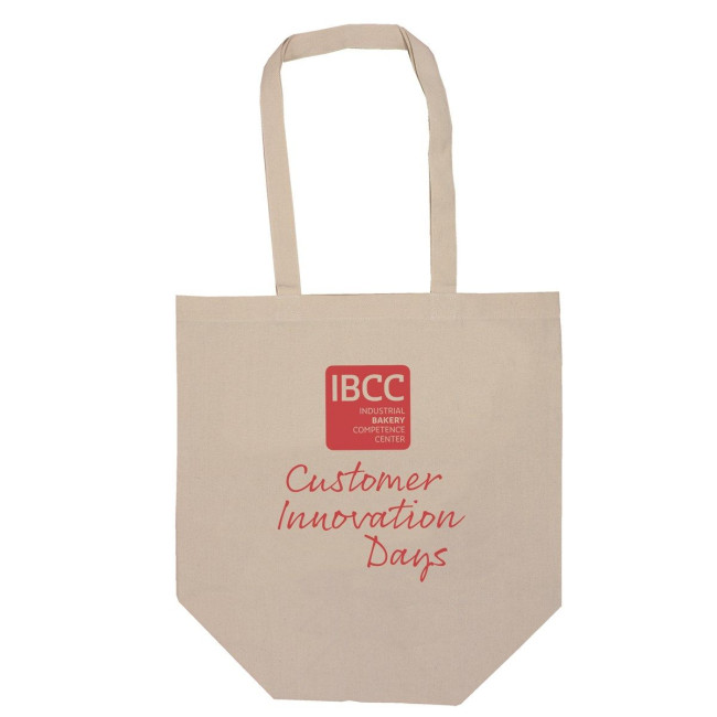 Promotional Natural canvas beach shopper - Image 1