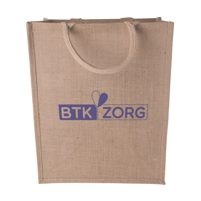 Promotional Jute bag standing model - Image 2